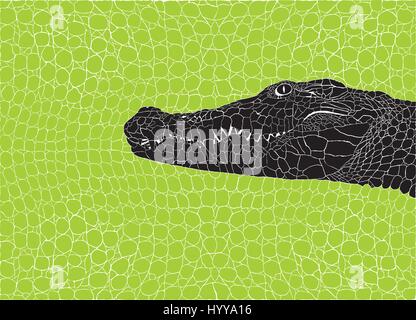 Crocodile Pattern background Illustration de Vecteur