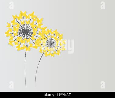 Abstract Paper Cut Out Fleur papillon arrière-plan. Illus vectoriel Illustration de Vecteur