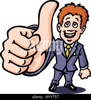 Thumbs up. approbation. vector illustration. Illustration de Vecteur