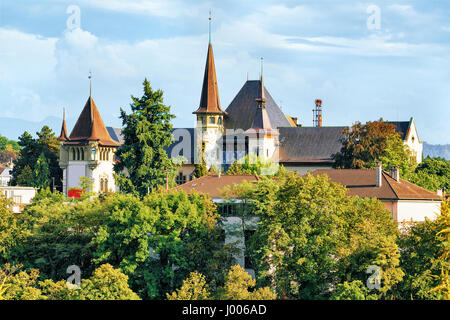 Musée Historique de Berne, Suisse. Vu à partir de la Bundesterrasse Banque D'Images
