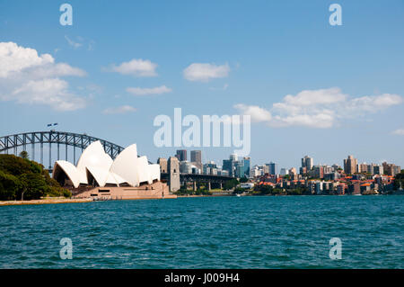 SYDNEY, AUSTRALIE - 12 décembre 2016 : vue sur le port de Sydney iconique de Farm Cove Banque D'Images