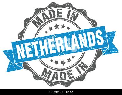 Faites en Pays-bas joint rond Illustration de Vecteur