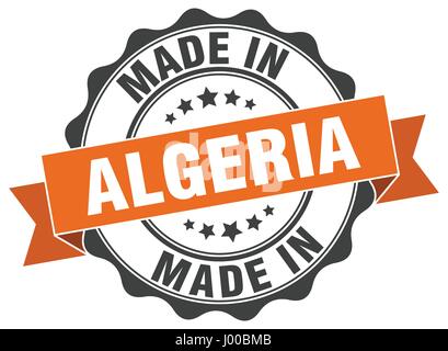 Made in Algeria joint rond Illustration de Vecteur