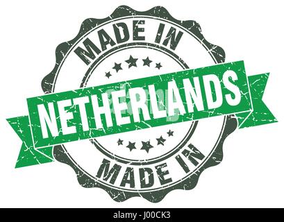 Faites en Pays-bas joint rond Illustration de Vecteur