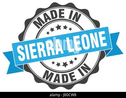 Réalisés en Sierra Leone joint rond Illustration de Vecteur