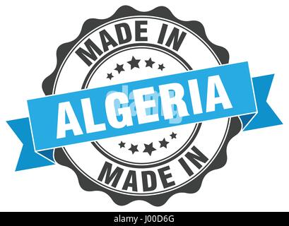 Made in Algeria joint rond Illustration de Vecteur