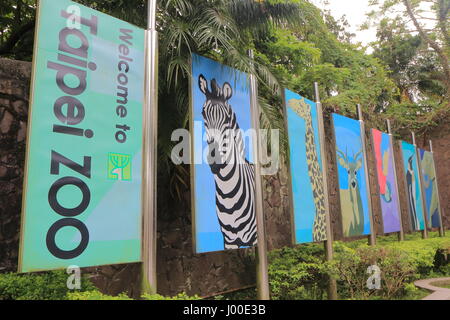 Zoo de Taipei à Taipei à Taiwan. Zoo de Taipei est un jardin zoologique et un des sites touristiques les plus populaires Banque D'Images
