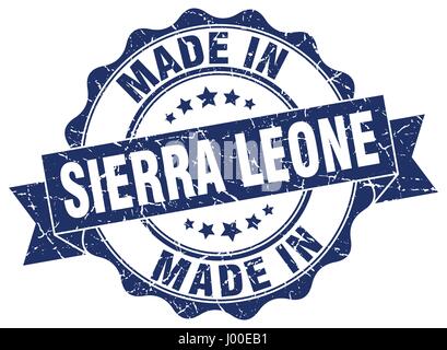 Réalisés en Sierra Leone joint rond Illustration de Vecteur