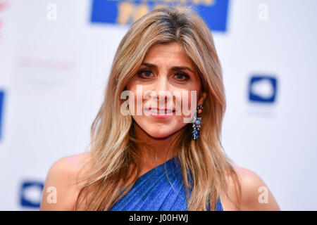 Rust, Allemagne. 07Th avr, 2017. Panagiota Petridou arrive pour la Radio Regenbogen Award dans l'Europa-Park à Rust, Allemagne, 07 avril 2017. Photo : Uwe Anspach/dpa/Alamy Live News Banque D'Images