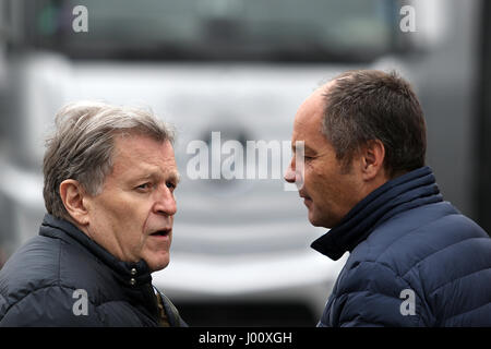 DTM 2017 Testfahrten, Hockenheim, im Bild Norbert Haug, Gerhard Berger (ITR) Photo : Cronos/Hasan Bratic Banque D'Images