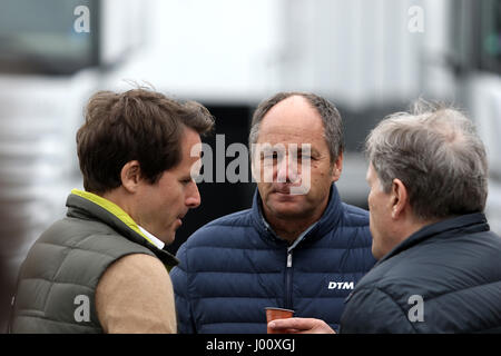 DTM 2017 Testfahrten, Hockenheim, im Bild Norbert Haug, Gerhard Berger (ITR) Photo : Cronos/Hasan Bratic Banque D'Images