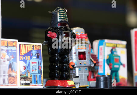 Brentwood, Essex, 8 avril 2017. Vintage toy à un grand salon du jouet Crédit : Ian Davidson/Alamy Live News Banque D'Images