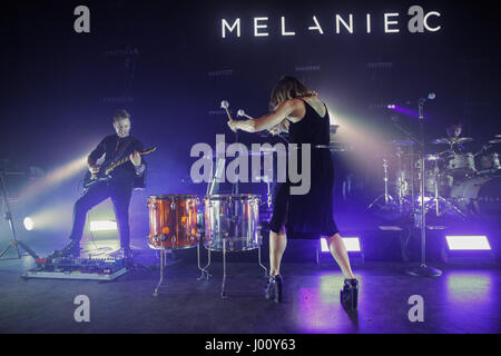 O2 Shepherd's Bush Empire, London, UK 8 avril 2017, Melanie C Melanie C L'exécution en concert à l'O2 Shepherd's Bush Empire, Crédit : Richard Soans/Alamy Live News Banque D'Images