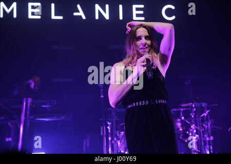 O2 Shepherd's Bush Empire, London, UK 8 avril 2017, Melanie C Melanie C L'exécution en concert à l'O2 Shepherd's Bush Empire, Crédit : Richard Soans/Alamy Live News Banque D'Images