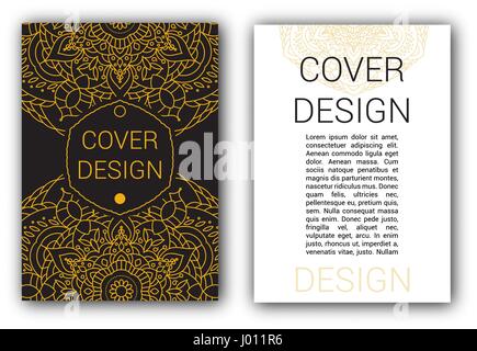 Ramadan or ornement pages brochure vector illustration. Traditionnel Islamique, Arabe, Indienne. éléments rétro décoration carte pour impression ou web design Illustration de Vecteur