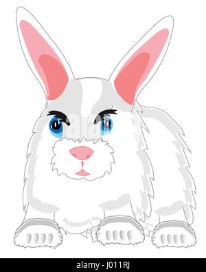 Lapin bête à plumes Illustration de Vecteur