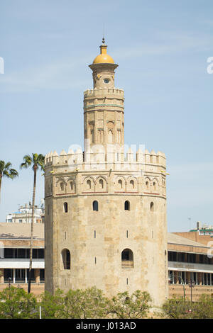 La Torre del Oro à Séville Banque D'Images