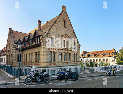 L'école secondaire collège Calvin à Genève, Suisse. Personne sur l'arrière-plan Banque D'Images