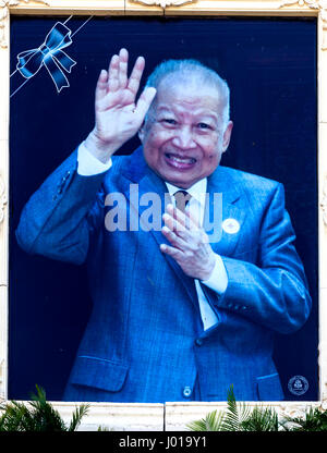 Norodom Sihamoni, roi d'Camboodia Banque D'Images