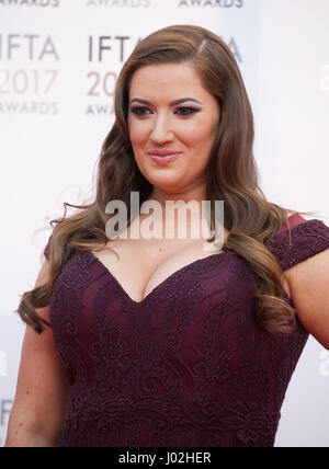 Dublin, Irlande. 8Th apr 2017. Elaine Crowley à l'IFTA 2017 Cinéma & Drama Awards à la Chambre ronde de la Mansion House, Dublin, Irlande Samedi 8 Avril 2017. Credit : Doreen Kennedy/Alamy Live News Banque D'Images