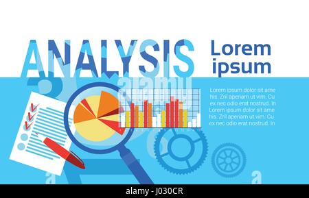 Statistiques des données de l'analyse graphique des Finances Financial Business Chart Illustration de Vecteur