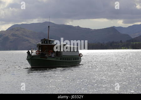 Ullswater Steamers MV Lady Wakefield sur Ullswater Cumbria UK Avril 2017 Banque D'Images