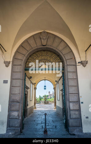 Quartier médiéval de San Pellegrino à Viterbe, Latium (Italie) Banque D'Images