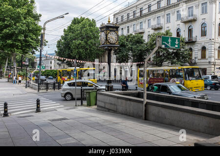 L'Avenue Rustaveli, Tbilissi, Géorgie, l'Europe de l'Est - EDITORIAL UTILISEZ UNIQUEMENT Banque D'Images