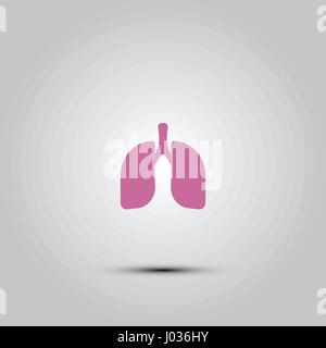 Vector isolated icons - organes humains. Poumons sur un fond blanc Illustration de Vecteur