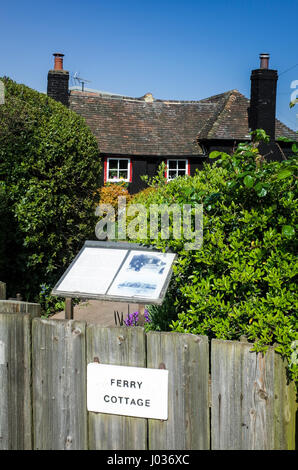 Le vieux ferry Cottage à Rye, East Sussex, UK Banque D'Images