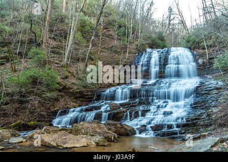 Pearsons Falls est une cascade dans Colt Creek près de Saluda, Caroline du Nord. Banque D'Images