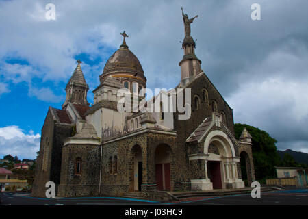 Martinique, Fort de france, du Sacré Cœur, de l'église, 1/5 taille du Sacré-Cœur de Paris, route de Balata, N3, Banque D'Images