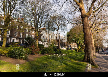 Grove Terrasse, Dartmouth Park, off road, Highgate Highgate, Londres, Angleterre, SW5 1PL, UK. Banque D'Images