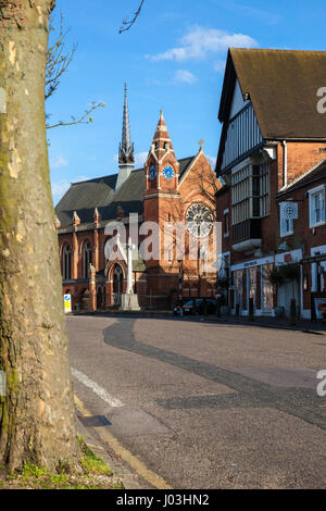 Chapelle Highgate School vu de Hampstead Lane, Highgate, Londres, Angleterre, N6, au Royaume-Uni. Banque D'Images