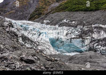 L'avis de Fox Glacier en hiver en Nouvelle Zélande Banque D'Images