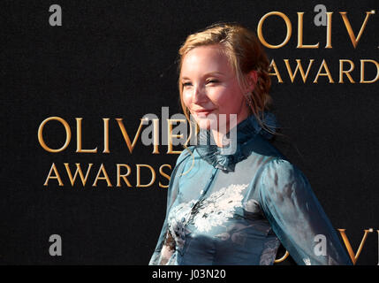 Kristy Philipps participant à la Olivier Awards 2017, s'est tenue au Royal Albert Hall à Londres. ASSOCIATION DE PRESSE Photo. Voir PA story SHOWBIZ Oliviers. Photo date : dimanche 9 avril 2017. Crédit photo doit se lire : J Chris Ratcliffe/PA Wire Banque D'Images