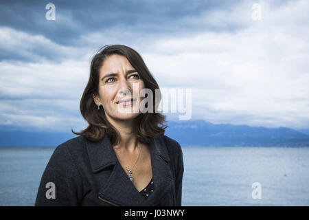 Portrait d'Esther Freud 05/09/2015 ©Philippe MATSAS/Opale Banque D'Images