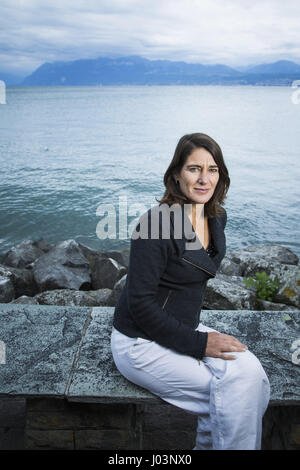 Portrait d'Esther Freud 05/09/2015 ©Philippe MATSAS/Opale Banque D'Images