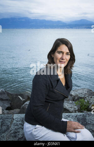 Portrait d'Esther Freud 05/09/2015 ©Philippe MATSAS/Opale Banque D'Images