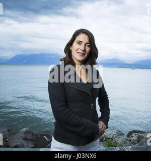 Portrait d'Esther Freud 05/09/2015 ©Philippe MATSAS/Opale Banque D'Images