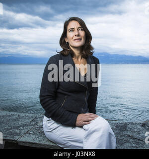 Portrait d'Esther Freud 05/09/2015 ©Philippe MATSAS/Opale Banque D'Images