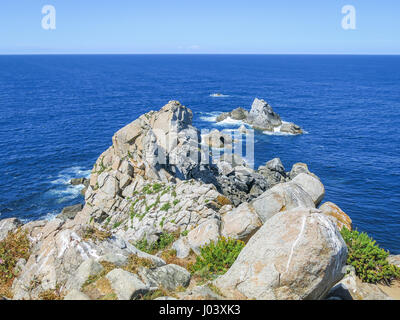 Cabo Estaca de Bares, le point le plus au nord de la péninsule ibérique, la Galice Banque D'Images