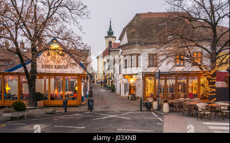 Szentendre à Noël, petite ville le long du Danube près de Budapest Banque D'Images