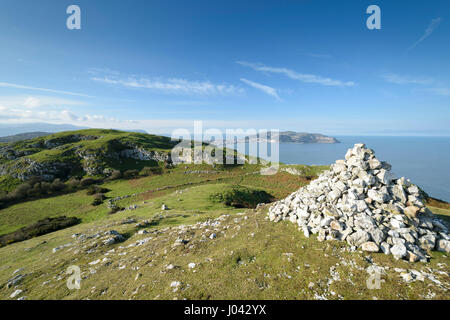 Vue depuis la petite tête à Ormes vers Llandudno dans le Nord du Pays de Galles Banque D'Images