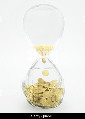 Time is money concept - le rendu 3D Banque D'Images