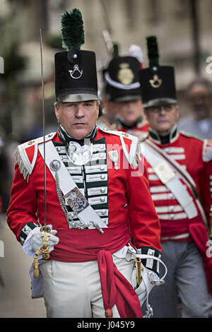 Gibraltar Reenactment Militaire Banque D'Images