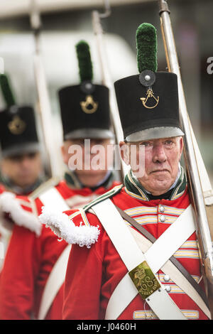 Gibraltar Reenactment Militaire Banque D'Images