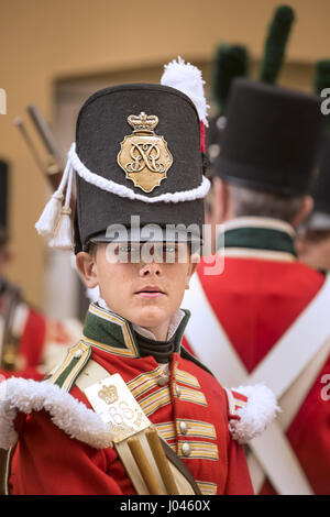 Gibraltar Reenactment Militaire Banque D'Images