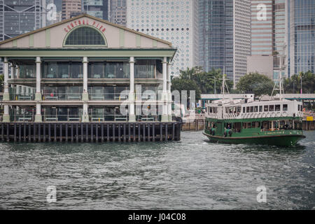 Le Star Ferry, l'île de Hong Kong, Chine Banque D'Images