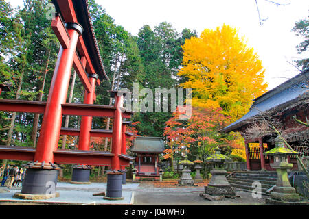 Sanctuaire Shinto Fuji Sengen Jinja Yamanashi Japon ville Fujiyoshida Banque D'Images